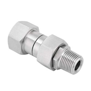 M MINGLE Pressure Washer Swivel Fitting, Metric M22 14mm Thread, Stainless Steel, 4500 PSI