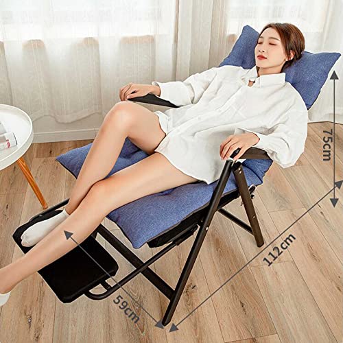 ABaippj Zero Gravity Chair, Reclining Lounge Chair with Removable Cushion for Indoor and Outdoor, Ergonomic Patio Recliner Folding Reclining Chair