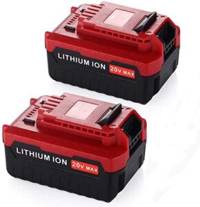 cell9102 2packs 20v lithium battery for porter cable 20v tools, replacement porter cable 20v max battery capacity output 6.0ah