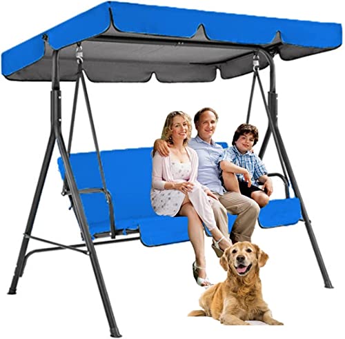 210D Oxford Cloth Swing Canopy Cover,Universal Garden Swing Seat Canopy Replacement,Waterproof Sunshade Replacement Canopy Cover for Garden Swing Hammock Outdoor