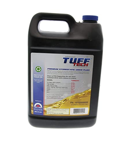 Tuff Torq Genuine Hydrostatic Transmission Oil, Tuff Tech 3 Liters 5W50-187Q0899000