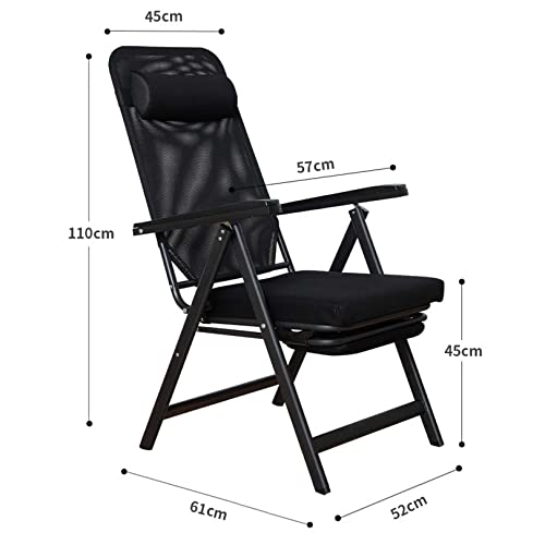 ABaippj Outdoor Zero Gravity Chair Padded Reclining Folding Patio Lounge Chair Adjustable Recliner, 440lbs Weight Capacity