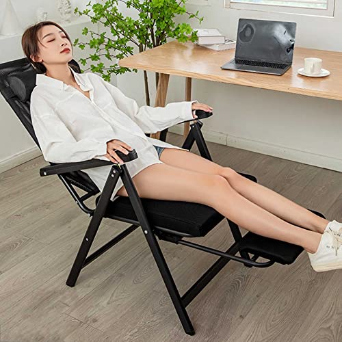 ABaippj Outdoor Zero Gravity Chair Padded Reclining Folding Patio Lounge Chair Adjustable Recliner, 440lbs Weight Capacity