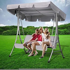 Swing Top Cover Universal Replacement Canopy for Garden Swing Seats,Swing Chair Cover Outdoor Waterproof Swing Cover Replacement,Garden Outdoor Furniture Swing Chair