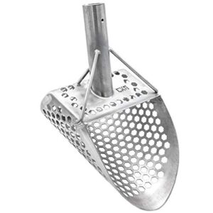 CKG 9 x 6 Sand Scoops Metal Detecting Shovel Sifter Scoop Stainless Steel 304 with Hexagon Holes
