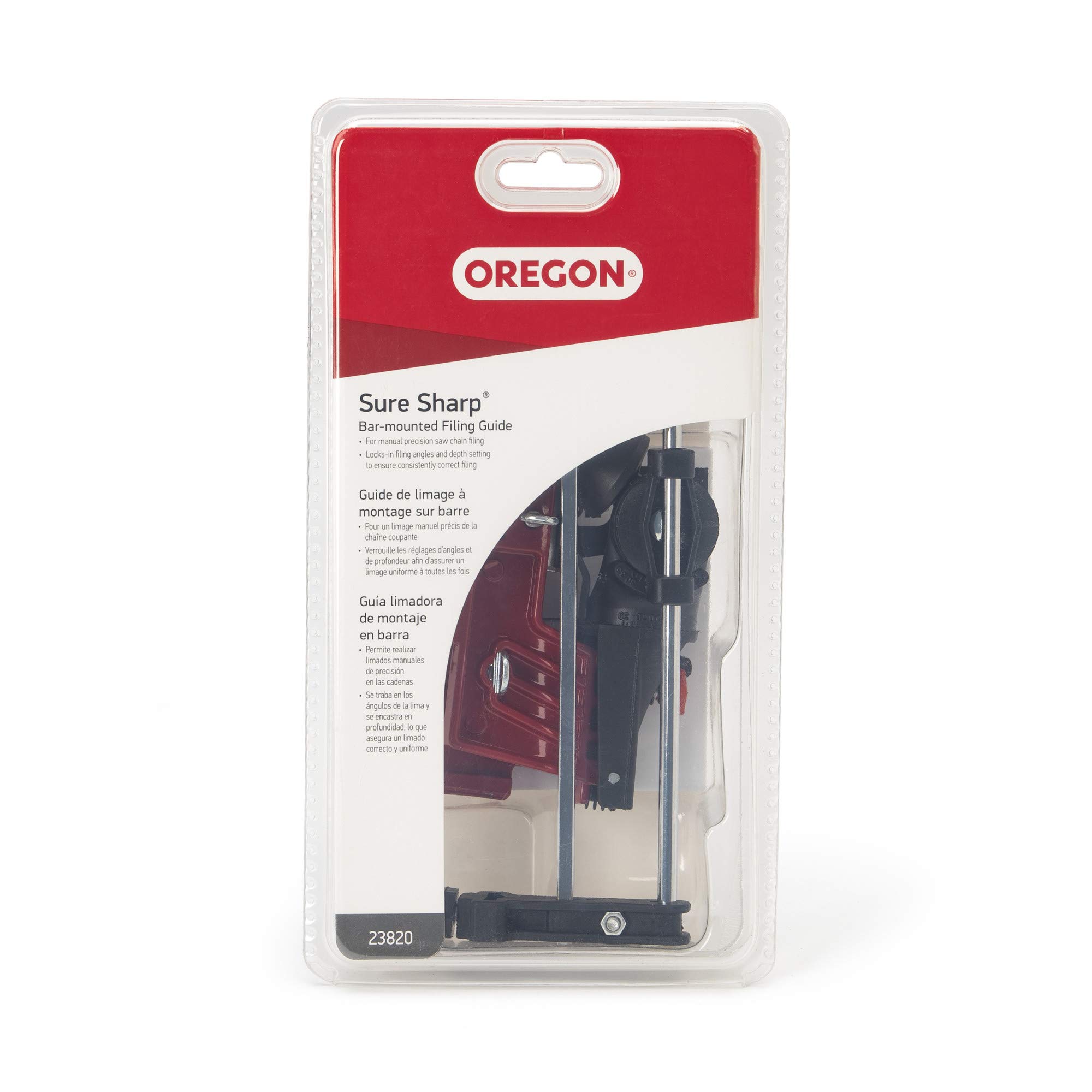 Oregon 23820 Sure Sharp Chainsaw Manual Filing/Sharpening Guide Gray