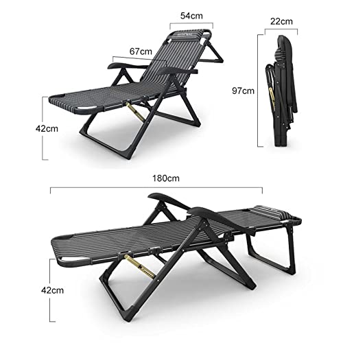 ABaippj Zero Gravity Chair, Lawn Recliner, Reclining Patio Lounger Chair, Folding Portable Chaise, with Detachable Soft Cushion, Adjustable Headrest, Support 440 lbs