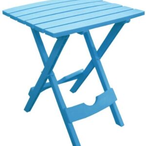 Adams Manufacturing 8500-21-3700 Plastic Quik-Fold® Side Table, Pool Blue