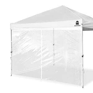 mordenape clear sidewall for 10×10 pop up canopy – straight leg, instant canopy transparent sunwall, outdoor canopies sidewall with door, 1 pack sidewall only