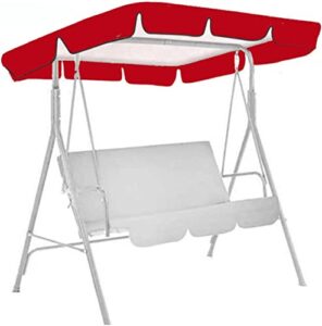 replacement canopy for garden swing seat,swing top cover canopy replacement,swing chair top cover roof sun shade sun lounger for outdoor,uv resistent- cover only