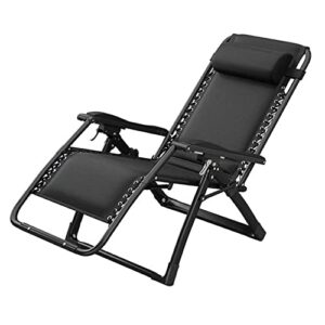 abaippj oversize padded zero gravity lounge chair wide armrest adjustable recliner, support 440 lbs