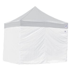 e-z up 10′ duralon canopy sidewall, set of 4, fits 10′ x 10′ straight leg canopy, quick attachment straps, white