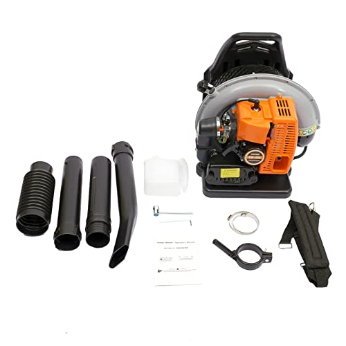 65cc Backpack Leaf Blower Gas Powered 3.6HP 2 Stroke Backpack Blower Gas Blower Snow Blower Lawn Blower Gasoline Backpack Leaf Blower for Lawn Care (65cc)