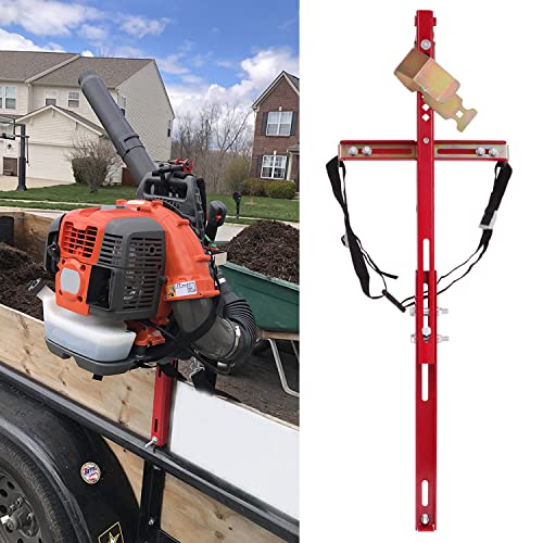 ELITEWILL Trailer Backpack Blower Holder Rack Compatible with Open and Enclosed Lawn Landscape Trailers Trucks - 1 Pack Backpack Blower