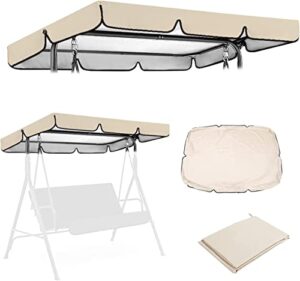 outdoor swing canopy replacement,anti-uv/waterproof patio chair top cover for swing,replacement canopy cover for 2/3-seater-swing chair(top cover only)