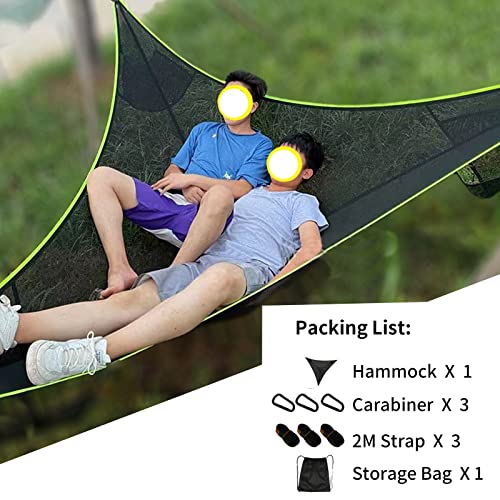 Triangle Hammock Tent Camping Multi Person Hammock 3 Point Design Suitable for 1~2 People