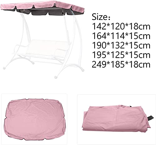 KFJZGZZ Garden Swing Replacement Canopy Cover,Replacement Canopy for Swing Seats,Patio Hammock Cover Top Waterproof Anti-UV Canopy Swing Covers 210D(Only Canopy Cover)