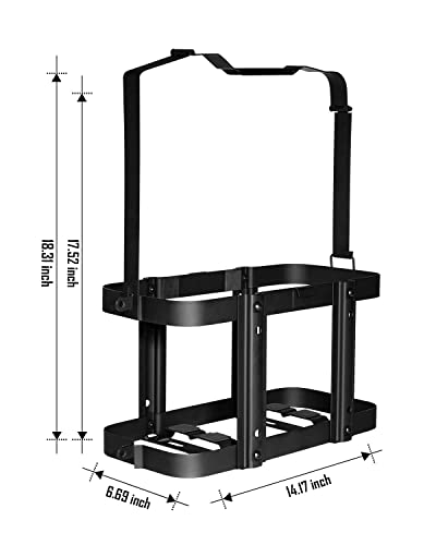 SPARKWHIZ Jerry Gas Can Holder, 5 Gallon / 20 Liter Steel Jerry Can Mount, 2023 Upgrade