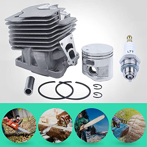 Adefol 47MM Nikasil Chainsaw for Stihl MS362 MS362C Cylinder Piston Spark Plug Kit Replacement Parts for 1140 020 1200