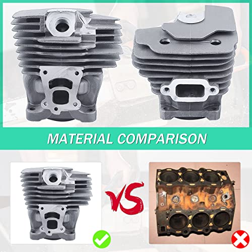 Adefol 47MM Nikasil Chainsaw for Stihl MS362 MS362C Cylinder Piston Spark Plug Kit Replacement Parts for 1140 020 1200