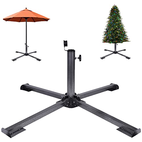 Foldable Patio Sun Shade Anchor Holder Christmas Tree Stand Adjustable Portable Beach Anchor Heavy Duty Tempered Iron Outdoor Patio Umbrella Base Holder (1)