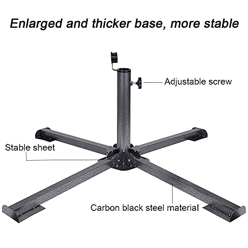 Foldable Patio Sun Shade Anchor Holder Christmas Tree Stand Adjustable Portable Beach Anchor Heavy Duty Tempered Iron Outdoor Patio Umbrella Base Holder (1)