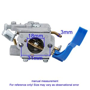 HeyCarb 590460102 C1Q-W37 Carbuetor for Husqvarna 125B 125BX 125BVX Leaf Blower Jonsered B2126 BV2126 Craftsman Blower with 545112101 Air Filter Replace 545081811