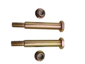shiosheng 2pcs new replacement deck wheel bolts with lock nuts for cub cadet 137644 184219 193406 738-3056 938-3056 73930600