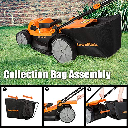 LawnMaster MEB1216K Electric Lawn Mower 16-Inch 12AMP