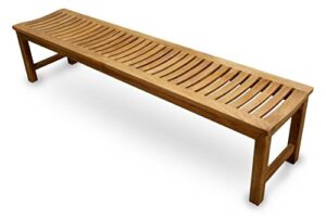 douglas nance classic 5′ teak backless bench