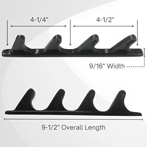 Project Patio Adjustable Chaise Lounge Bracket Replacement Outdoor Reclining Pool Furniture Parts - 4 Position - Black