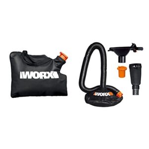 worx 50026858 trivac leaf collection bag (wgbag500) & worx leafpro universal leaf collection system for all major blower/vac brands – wa4058