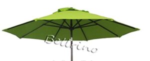 bellrino decor replacement sage green” strong & thick” umbrella canopy for 9ft 6 ribs sage green (canopy only)