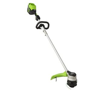 greenworks pro bare tool 60-volt max lithium ion 16-inch gen2 straight brushless cordless electric string trimmer; battery and charger not included