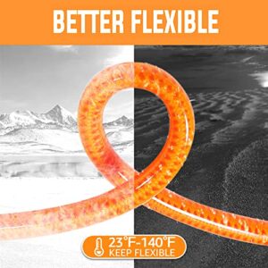 YAMATIC Durable Flexible Pressure Washer Hose, 1/4" X 50 FT, Kink Resistant Power Washer Hose, Fit Most Brand Pressure Washer Replacement Hose, 3200 PSI, Orange