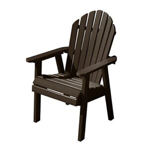 highwood hamilton deck chair, dining height, weathered acorn