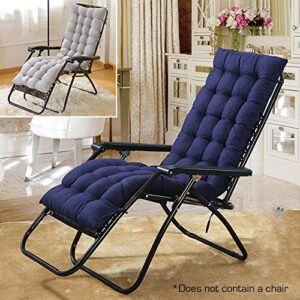 Chaise Lounger Cushion, 61Inch Chaise Lounger Cushions Rocking Chair Sofa Cushion with Ties,Thick Padded Chaise Lounger Swing Bench Cushion