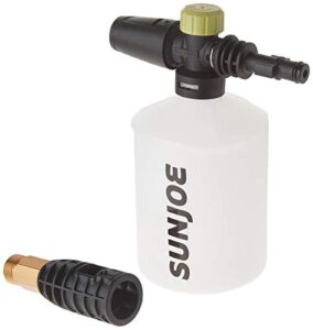 sun joe spx-fc26 26-oz adjustable snow foamer cannon w/adapters , black