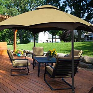 MASTERCANOPY Replacement Canopy Top for Lowe's Allen Roth 10x12 Gazebo #GF-12S004B-1 (Beige)