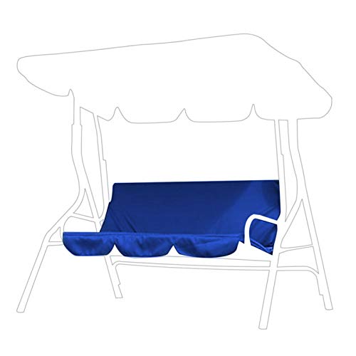 Niiyen Swing Cushion Cover, 3‑Seat Outdoor Patio Swing Chair Waterproof Cushion Replacement, Fit for Patio Garden Yard Porch 150 x50 x10cm/59.1 x19.7 x 3.9Inch(Dark Blue)