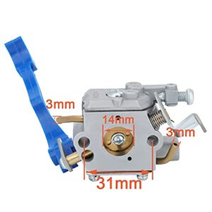 Hipa 545081811 Carburetor for Husqvarna 125B 125BX 125BVX Leaf Blower Replaces Zama C1Q-W37 590460102 581798001 Jonsered B2126 BV2126 Handheld Blower