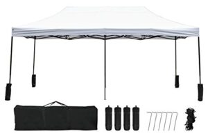 pop up canopy 10×20 pop up canopy tent folding protable ez up canopy party tent sun shade wedding instant better air circulation outdoor gazebo with backpack bag