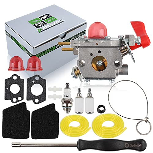 partszen C1U-W43A 545081857 Carburetor with 545146501 Air Filter for Zama C1U-W43 Poulan VS-2 BVM200FE GBV345 Craftsman 358794765 358794774 358794773 358794700 358794770 358794780 Blower