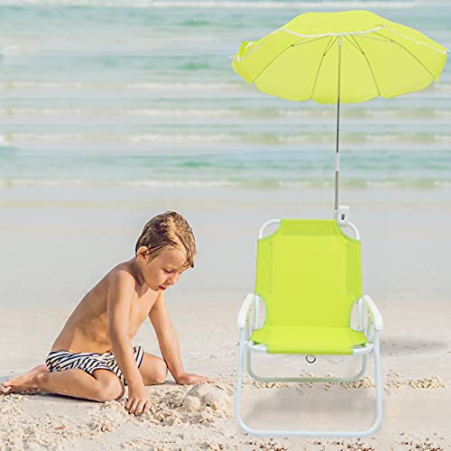 BESTOYARD 1 Set Outdoor Portable Kids Umbrella Beach Chair Lounge Chair Sun Block Stool Party Supplies Home Party Decor