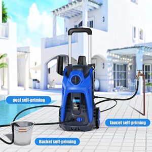 Electric Pressure Washer,3500PSI Power Washer, 2.5GPM Power Washers Electric Powered High Pressure Washer Cleaner with Spray Gun, Brush, and Two Kind Adjustable Spray Nozzle, Blue…