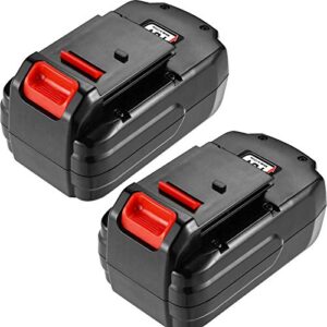 2packs 3.6ah replacement for porter cable 18v battery ni-mh pc18b compatible with porter cable 18 volt pc18b-2 pcc489n pcmvc pcxmvc cordless tools batteries