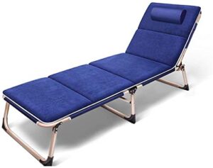 xzgden lightweight folding lounger chairs portable metal sunbed household office garden patio beach outdoor lounger chairs-3