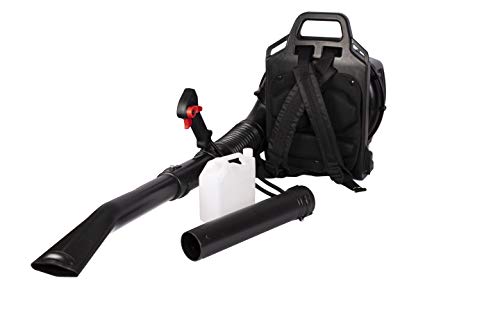 Goujxcy Backpack Gas Leaf Blower, 52CC 2-Cycle Engine Blower, High Power and Low Fuel Consumption Leaf Blower for Lawn Garden Blowing Leaves Snow Debris and Dust
