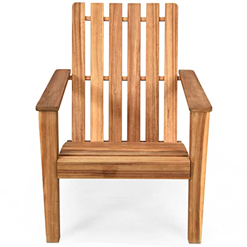 Giantex Set of 4 Wooden Adirondack Chair Accent Furniture Armchair