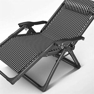 XZGDEN Lightweight Sun Lounger Reclining Lounge Chair Garden Outdoor Terrace Thick Padded Thickened Multiple Positions (Color : 1)